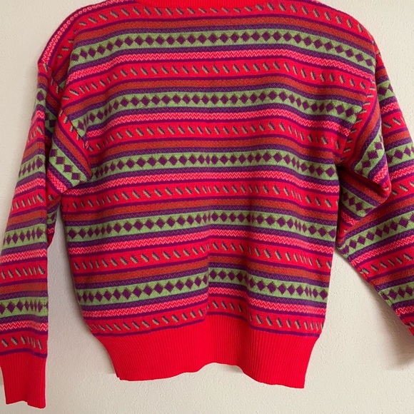 Vintage JD Sun Valley 1/4 zip wool sweater womens L - Picture 7 of 7